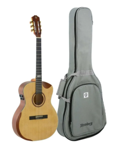 Violao Nylon Eletrico Strinberg Galaxy Sc301 Hcr Ns C/ Bag