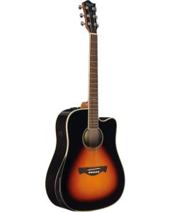 Violão Elétrico Tagima Walnut Series Ws-25 Eq Drop Sunburst