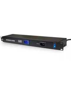 Régua Distribuidor De Energia Rack Santo Angelo Rt8d Com Led