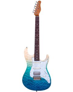 Guitarra Tagima Super Strato Stella Dw TBLF Transparent Blue