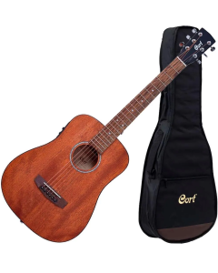 Violão Cort Ad Mini Medx Mahogany Open Pore Com Capa